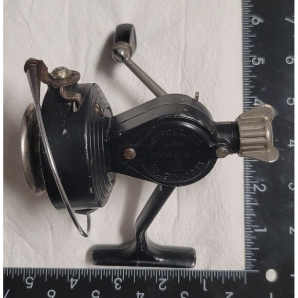 Vintage Recordette Switzerland Spinning Fishing Reel U.S. Patent No. 21 - Metal - Picture 13 of 14